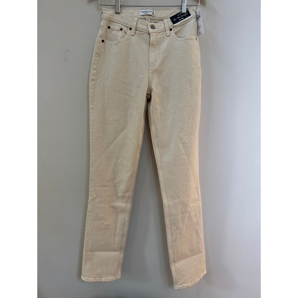 Abercrombie & Fitch mid-rise 90s straight Jean (curve love) LONG